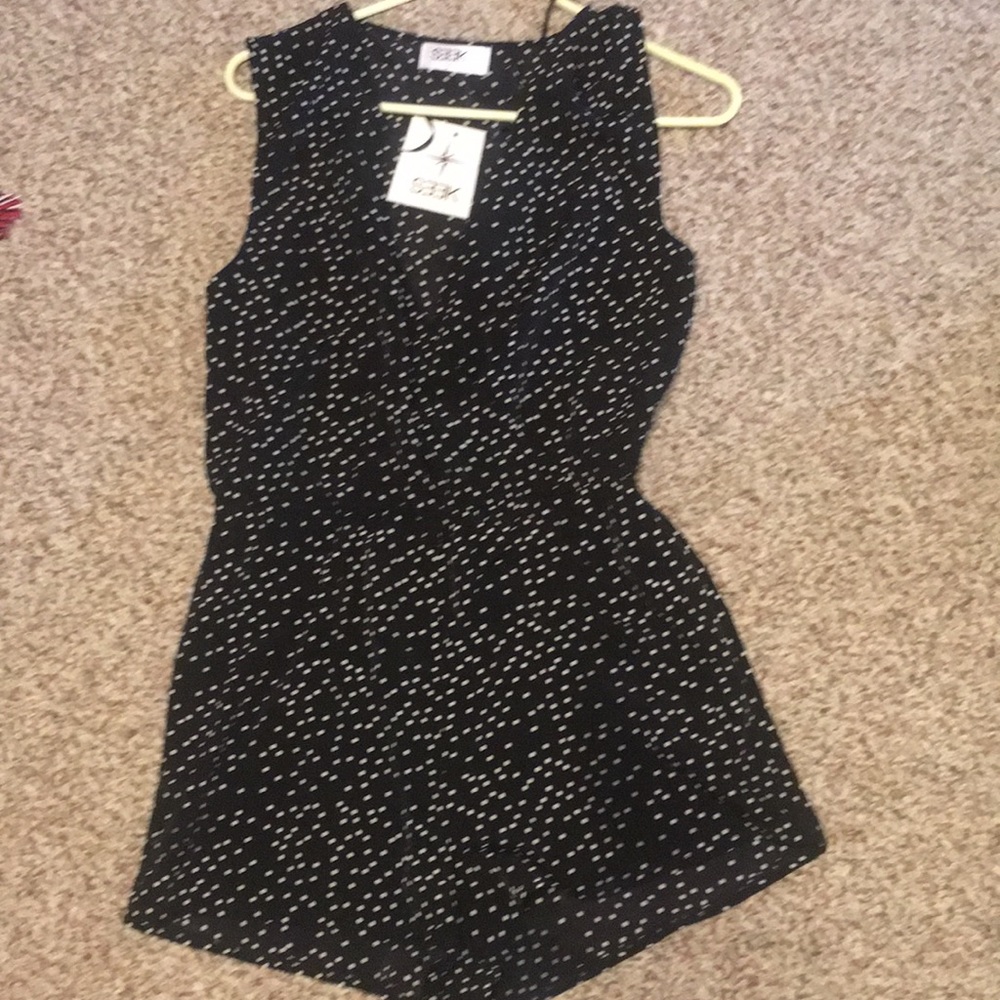 LF Seek the Label polka dot romper NWT